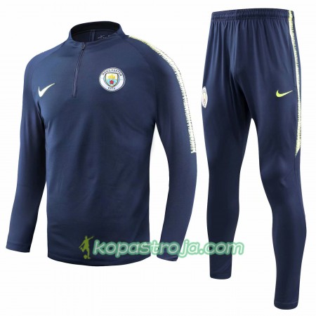 Manchester City Tränings Sweatshirtställ Mörk Blå 2018/19